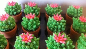 cupcake desain kaktus