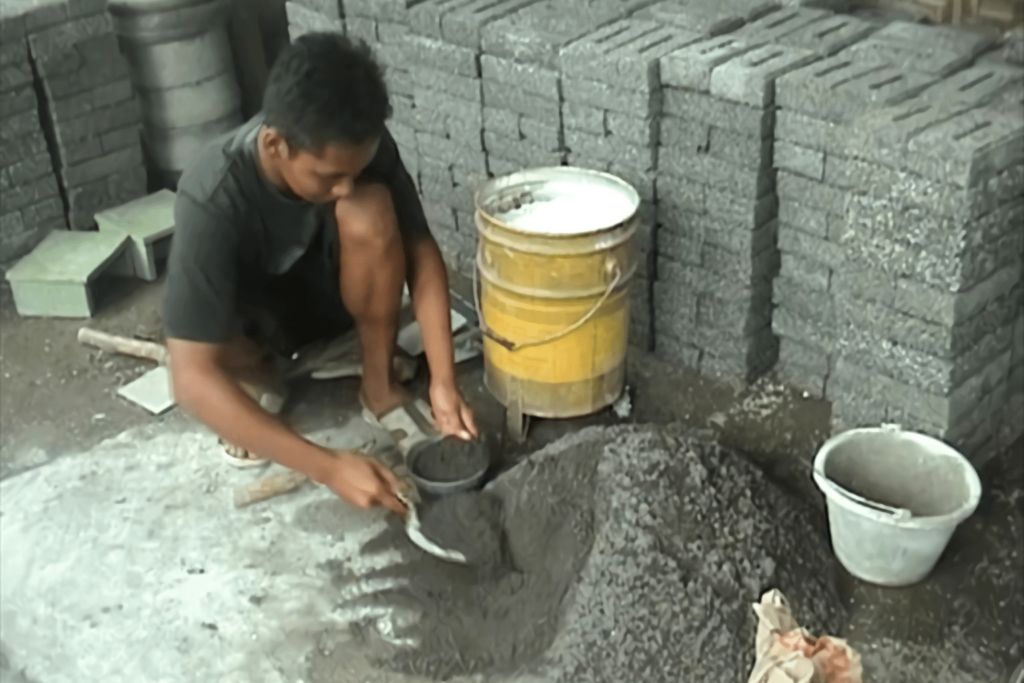 cara membuat batako ringan - cara