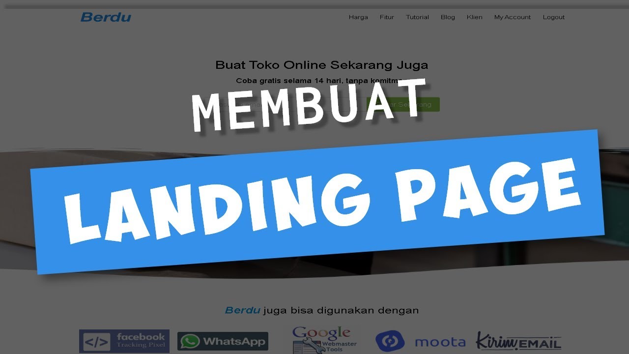 membuat landing page efisien
