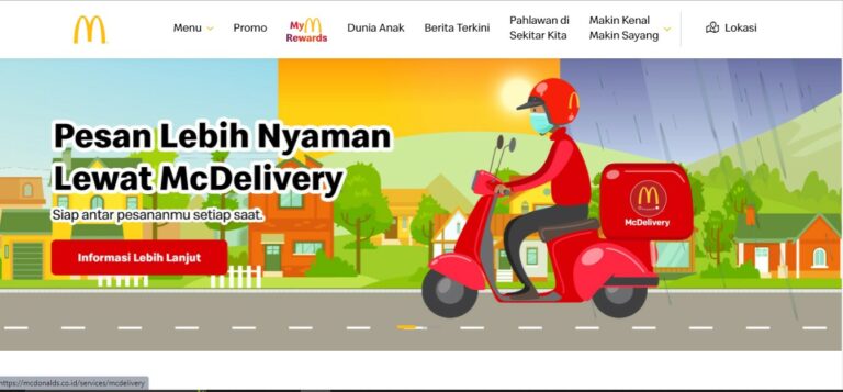 analisis contoh landing page makanan