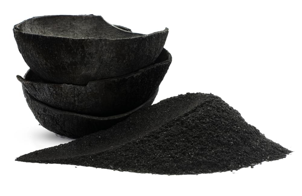 What does good coconut charcoal look like?