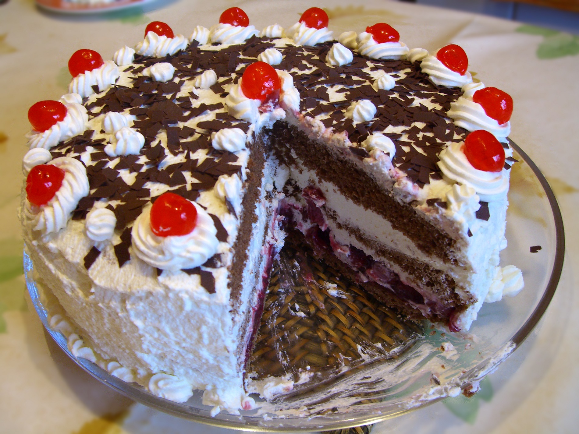 cara membuat black forest mini