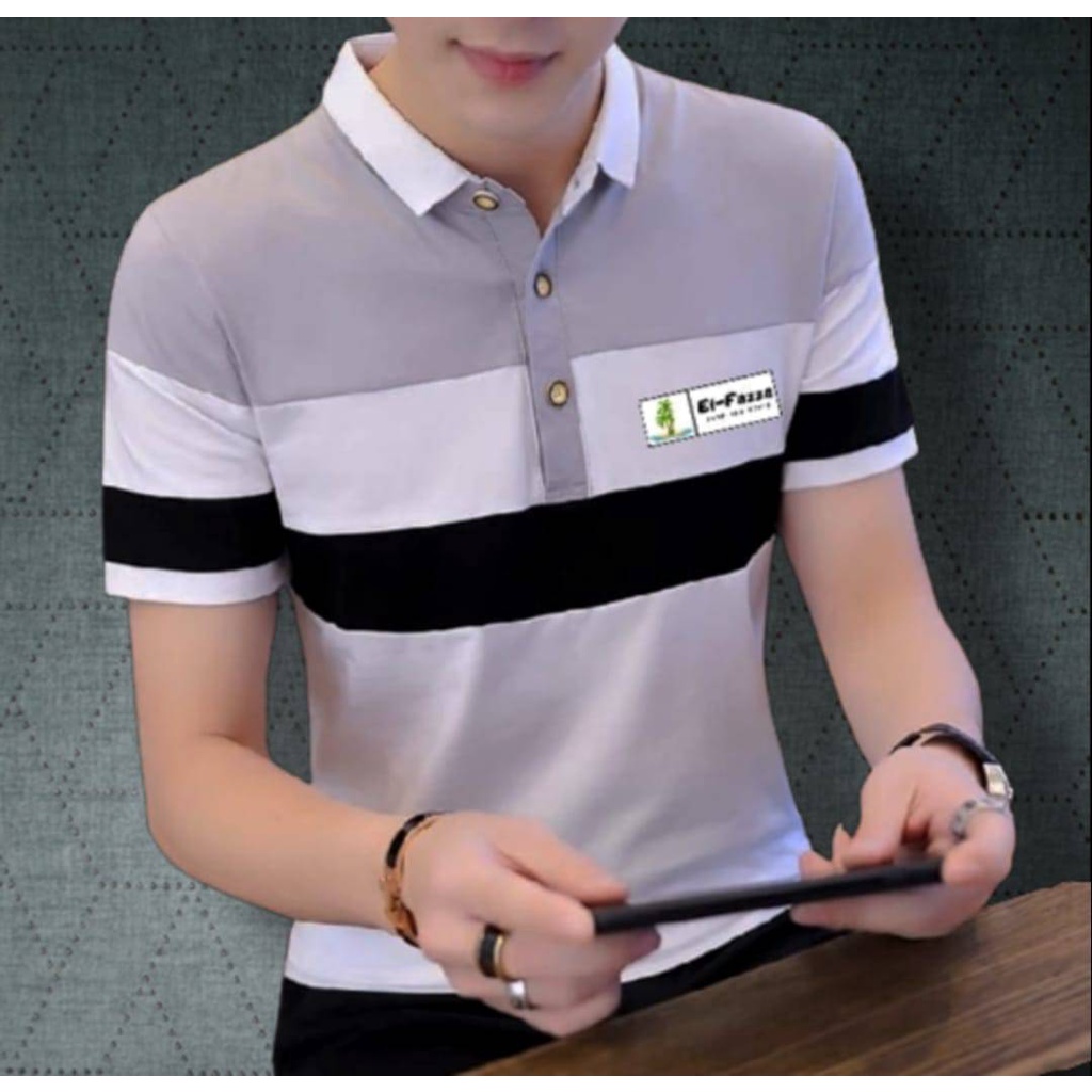 desain kaos polo modern