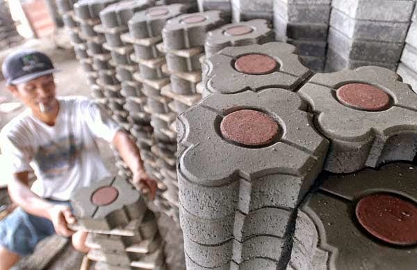 cara membuat alat cetak paving manual