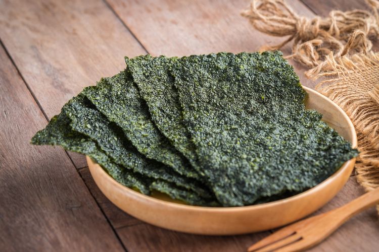 produksi rumput laut kering