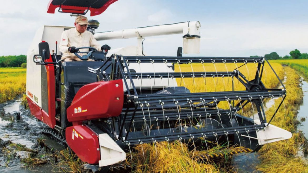 combine harvester untuk petani