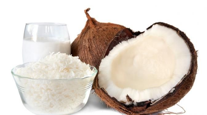 hasil parutan kelapa yang halus