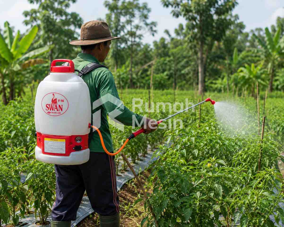 cara memperbaiki baterai sprayer elektrik