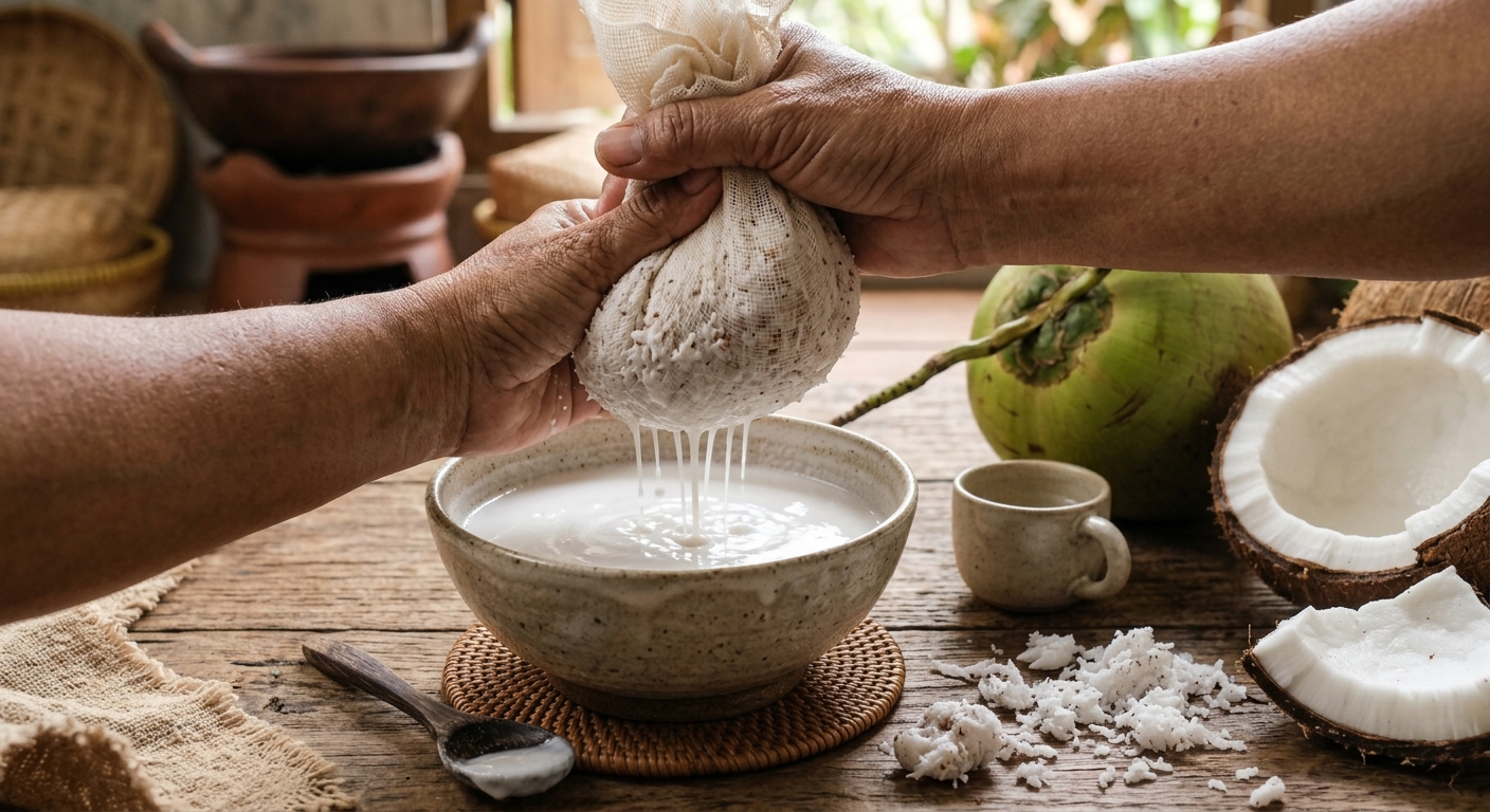 cara memeras kelapa sampai maksimal